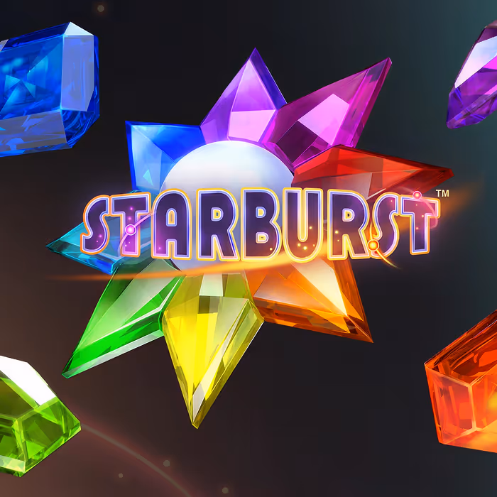 Starburst slot game with vibrant gems and classic gameplay features